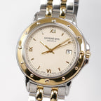 Raymond Weil Tango 5560 guilloche pattern dial close up