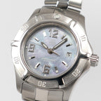 TAG Heuer 2000 Exclusive WN1318 Blue Iridescent Mother of Pearl dial close up