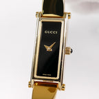 Gucci 1500L Black Dial close up