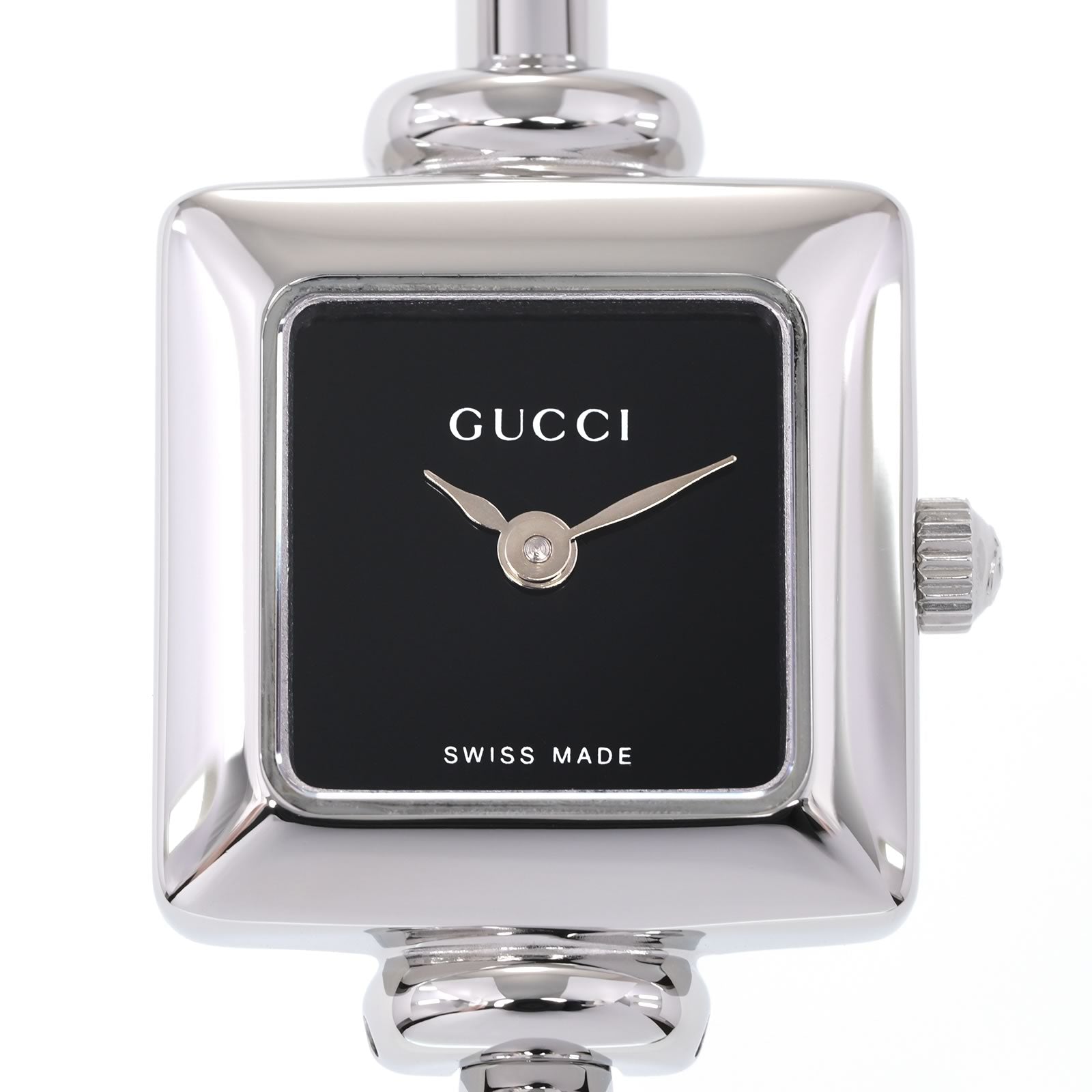 Gucci 1900L Black Square Dial close up