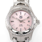 TAG Heuer Link WJ1315-1 Pink Mother of Pearl Dial close up