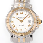 Raymond Weil Parsifal 9430 White Roman Numeral dial close up