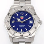TAG Heuer 2000 WK1113-1 Blue Dial close up