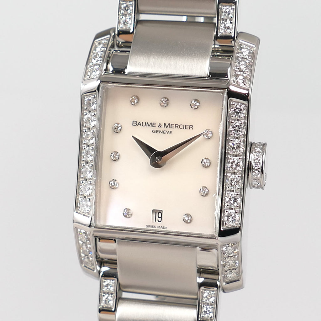 Baume & Mercier Hampton 65522 case set with 26 diamonds