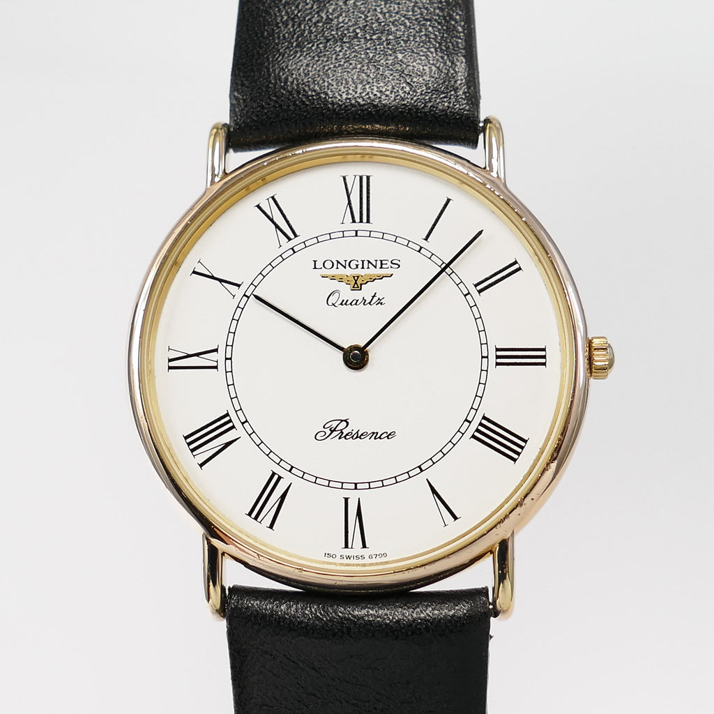 Longines Présence White Dial close up