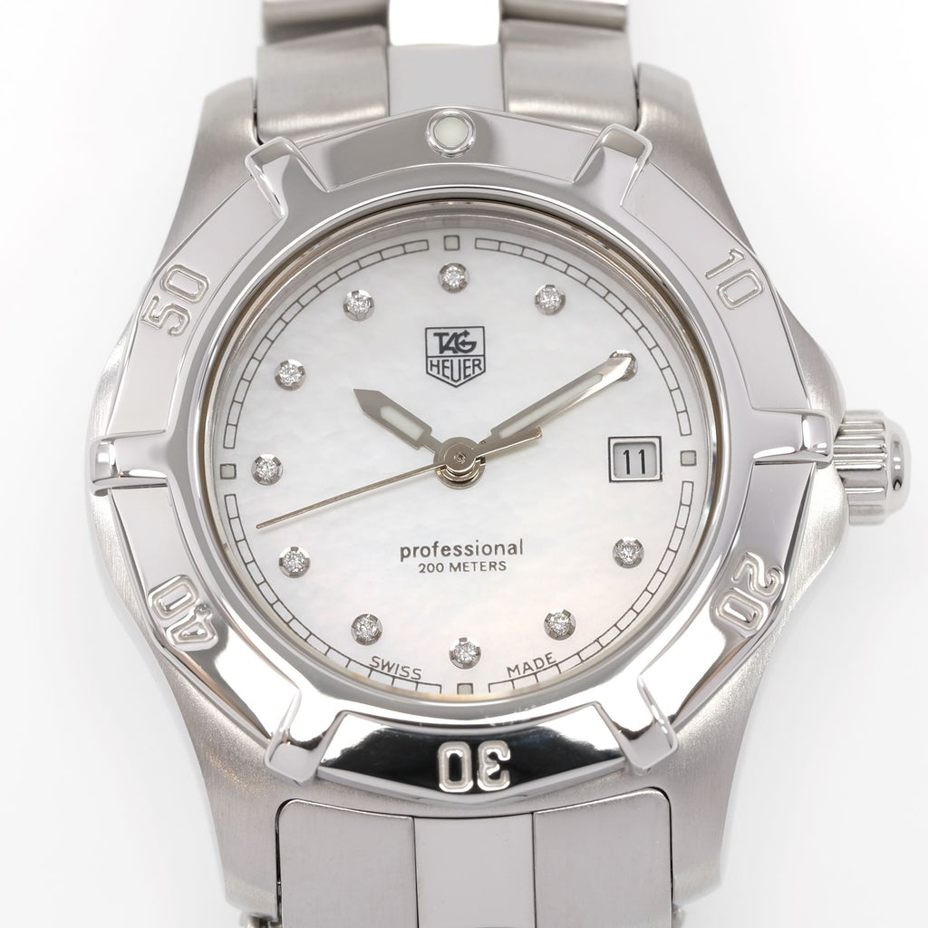 TAG Heuer Exclusive WN131H White Mother of Pearl dial close up