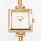 Gucci 1900L Square White Dial close up