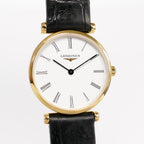 Longines La Grande Classique L4.209.2 White Roman Numeral Dial close up