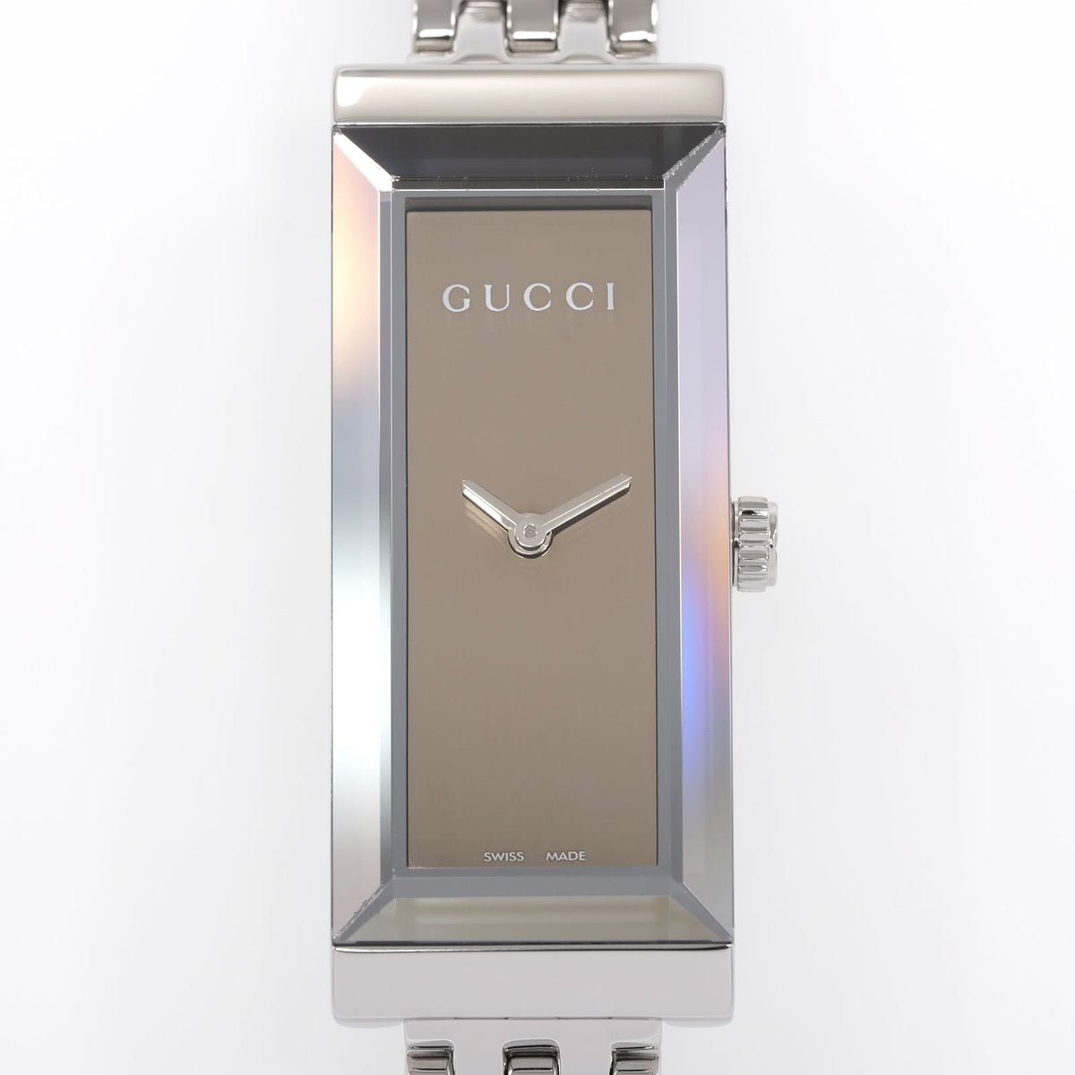 Gucci G-Frame YA127501 Mirror Dial Rectangular close up