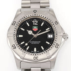 TAG Heuer 2000 WK1110-0 Black Dial close up