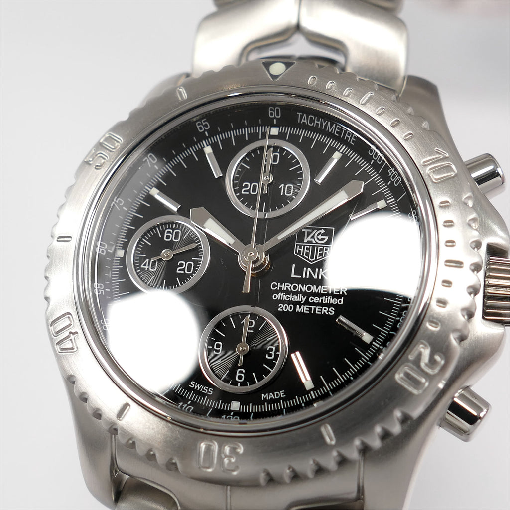 TAG Heuer Link CT5111 Black dial close up