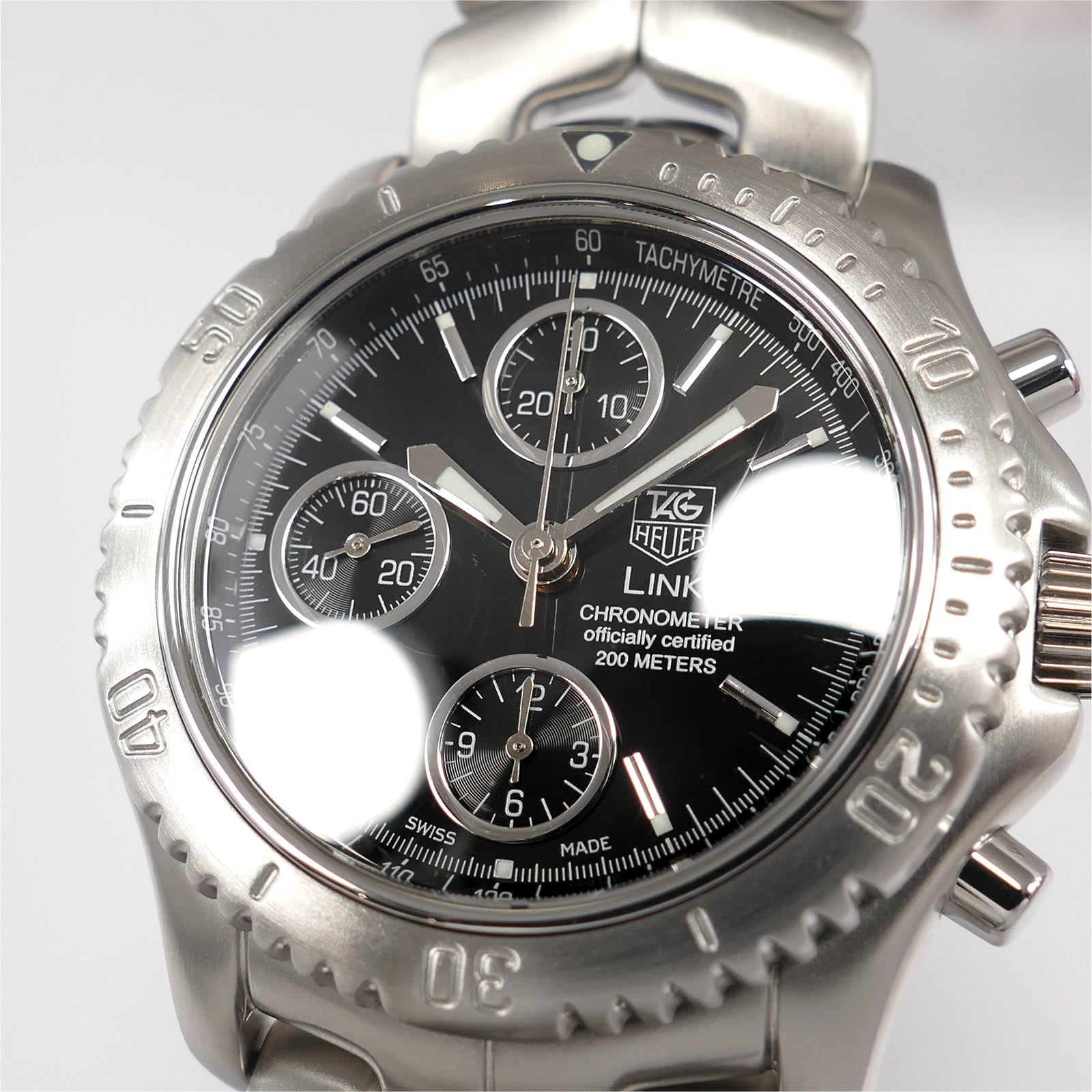 TAG Heuer Link CT5111 Black dial close up