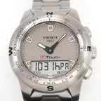 Tissot T-Touch II Grey Dial T047420A close up