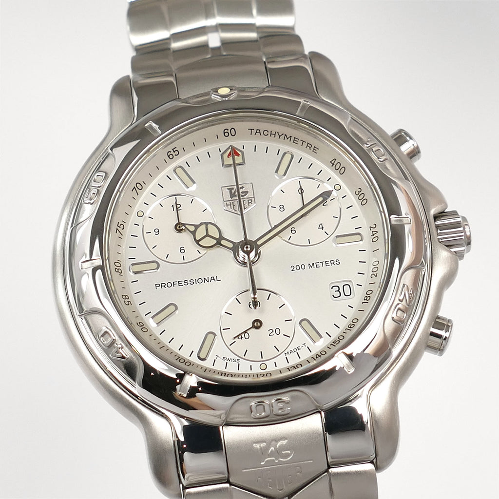 TAG Heuer 6000 Chronograph CH1110-0 dial close up