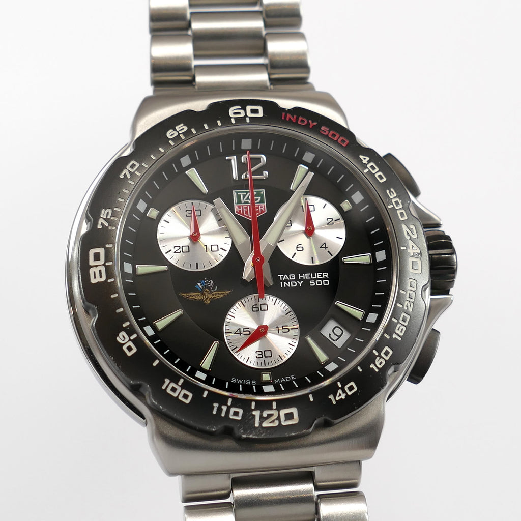 TAG Heuer Indy 500 CAC111A dial close up