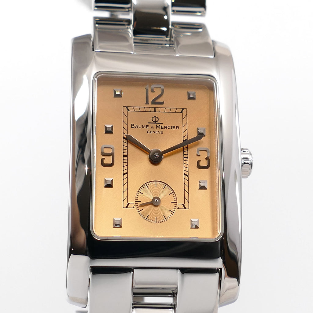 Baume & Mercier Hampton MV045063 Copper Sunburst Dial close up