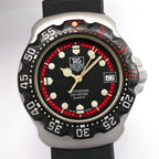 TAG Heuer Formula 1 374.513 Black & Red Dial close up