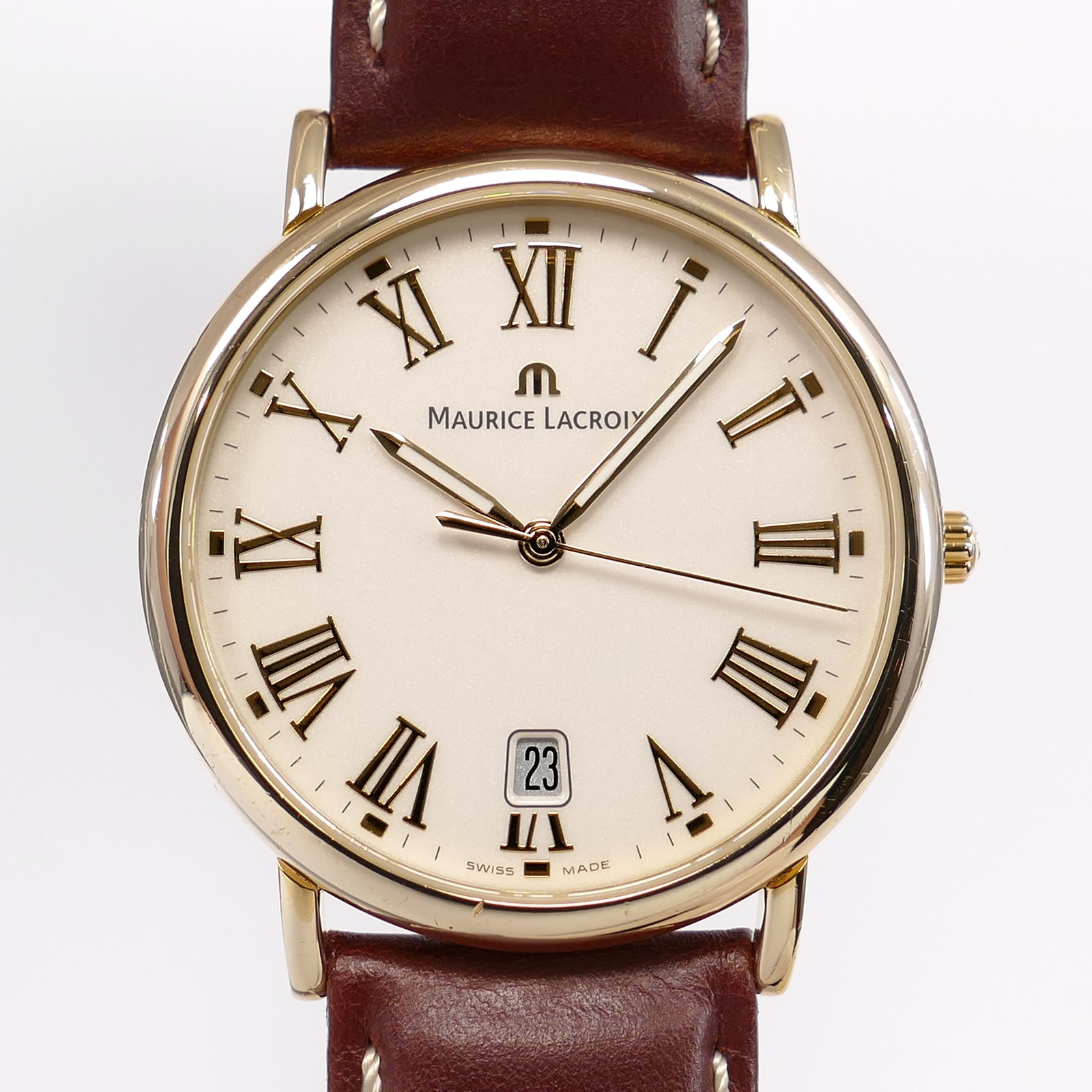 Maurice Lacroix Les Classiques LC1027 Roman Dial close up