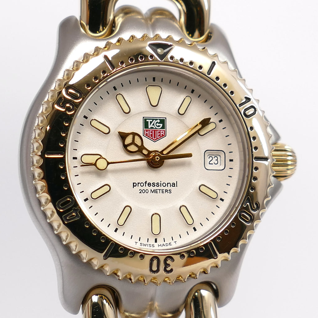 TAG Heuer SEL WG1322-2 White Dial close up