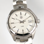 TAG Heuer Link WAT1111 pinstripe dial close up