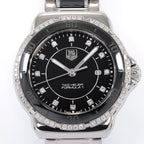 TAG Heuer Formula 1 WAH1312 Black dial with diamond markers close up