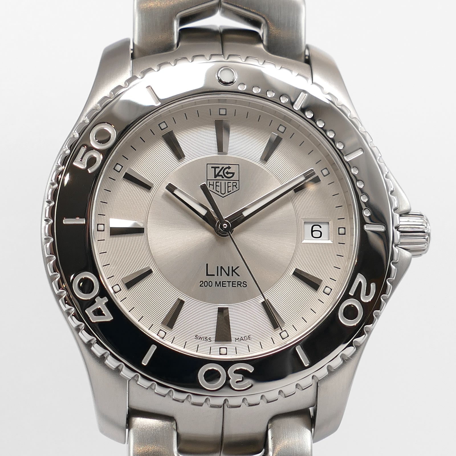 TAG Heuer Link WJ1111-0 Silver Dial Full Size 39mm Quartz Date