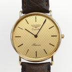 Longines Présence Champagne Diamond Pattern Dial close up
