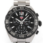 TAG Heuer Formula 1 Chronograph CAZ1010 Black Dial close up