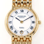 Raymond Weil Fidélio 4702 White & Blue Dial Roman Numerals close up