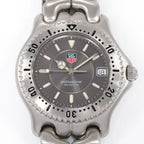TAG Heuer SEL Grey Dial sunburst middle close up