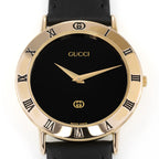 Gucci 3000M Black Dial close up
