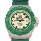 TAG Heuer Formula 1 WA1412 Luminous Dial Green border close up