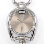 Gucci Horsebit 139.5 Brown Sunburst Dial close up