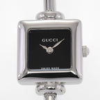 Gucci 1900L Black Square dial close up