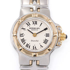 Raymond Weil Parsifal 9690 Cream Dial with Roman Numeral markers close up