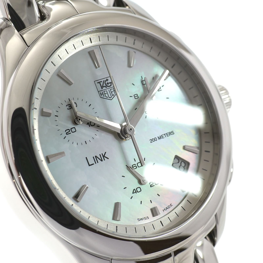 TAG Heuer Link Chronograph CJF1310 Iridescent Mother of Pearl Dial