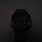 Omega Seamaster Polaris Men's 38mm Black Chronograph 18k Gold