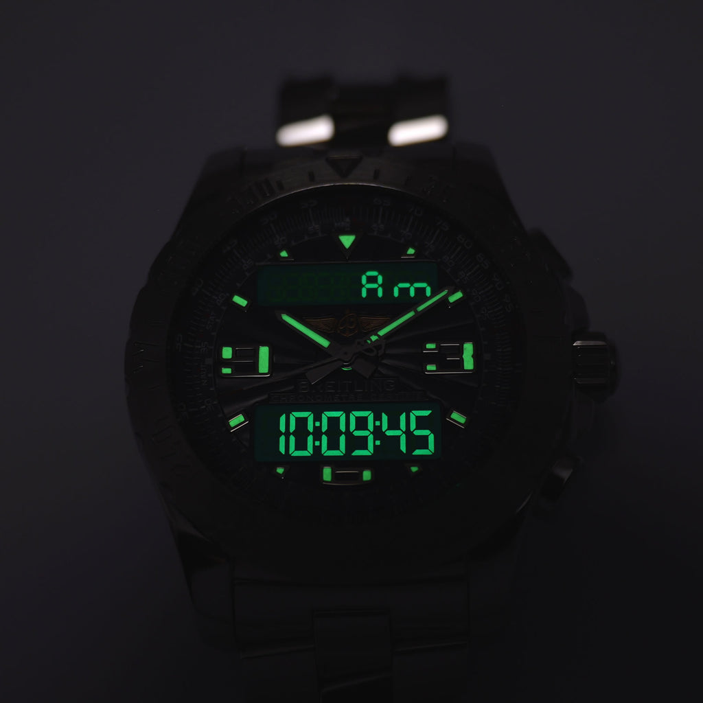 Breitling Airwolf A78363 luminosity and back light