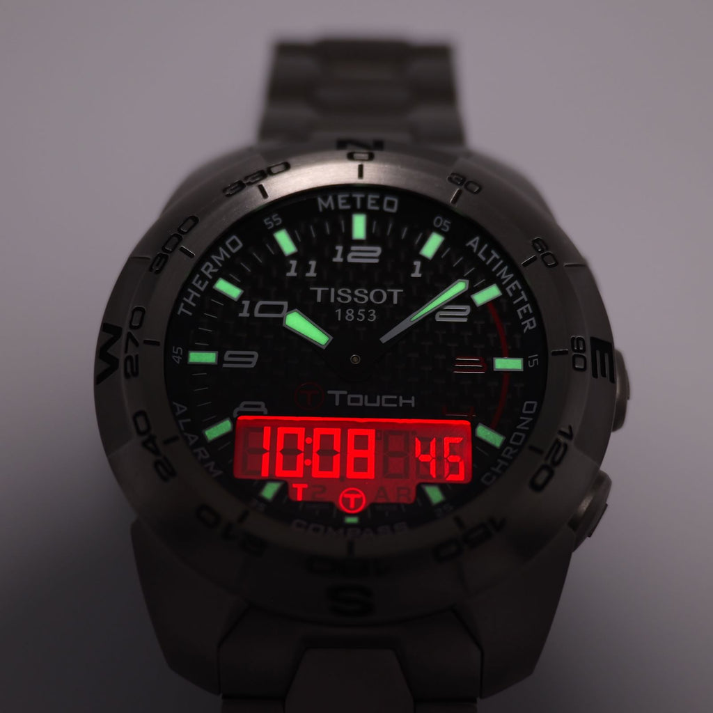Tissot T-Touch Expert luminosity and backlight