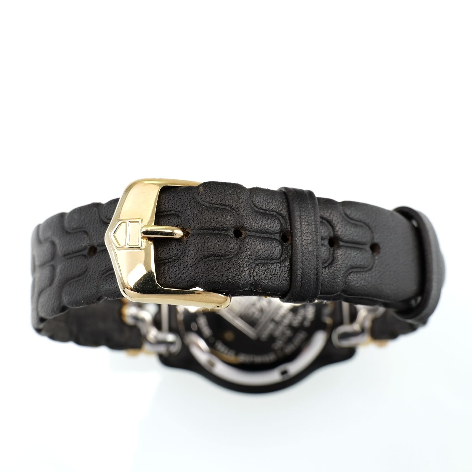 TAG Heuer SEL S93.313C black leather strap
