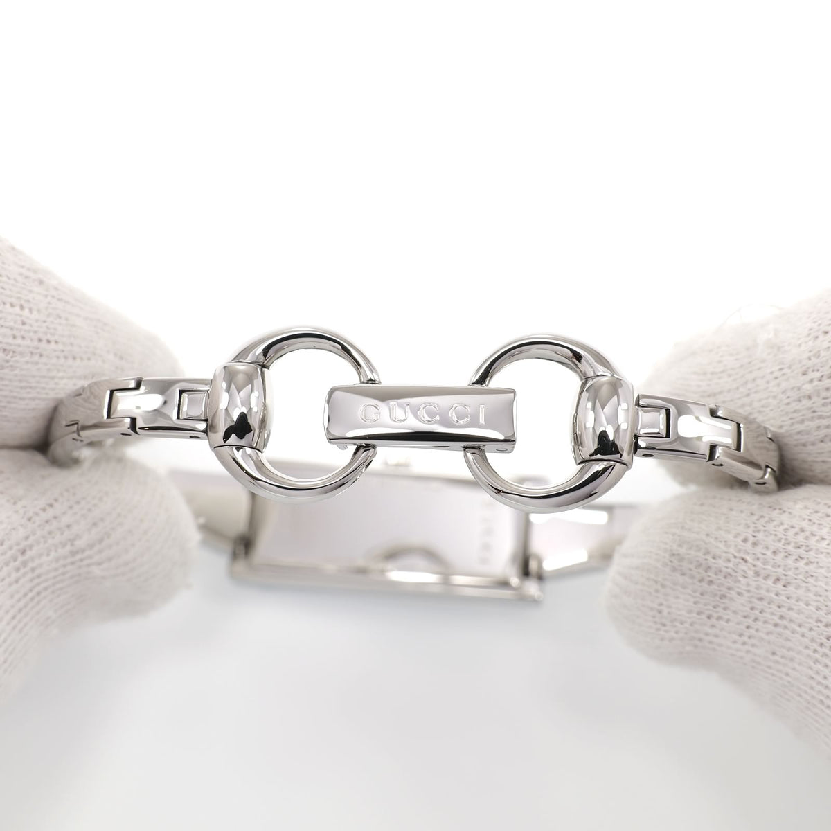 Gucci G-Frame YA127511 stainless steel bangle