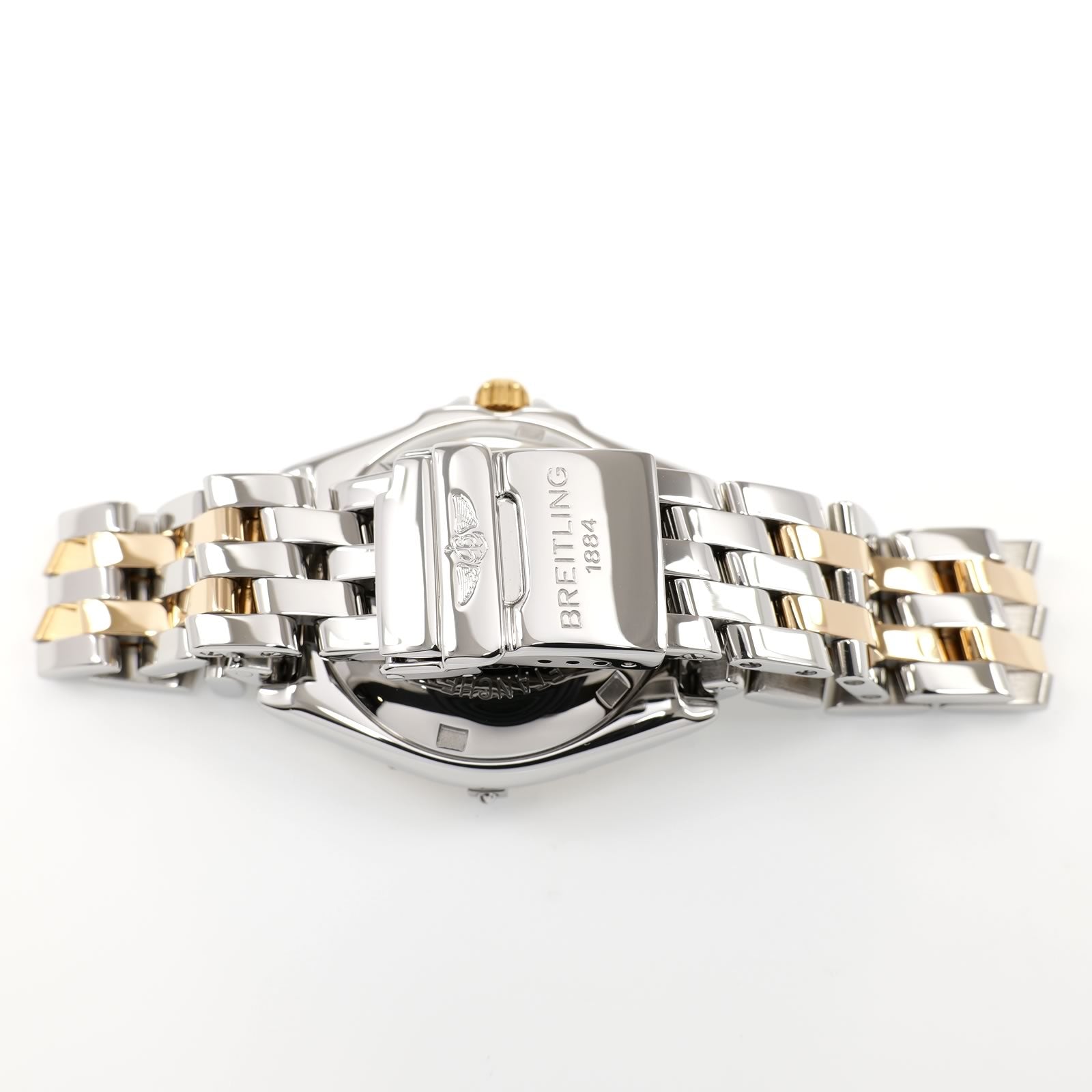 Breitling Wings D67050 stainless steel bracelet with 18k gold