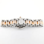 Longines PrimaLuna L8.110.5 stainless steel and 18k rose gold bracelet