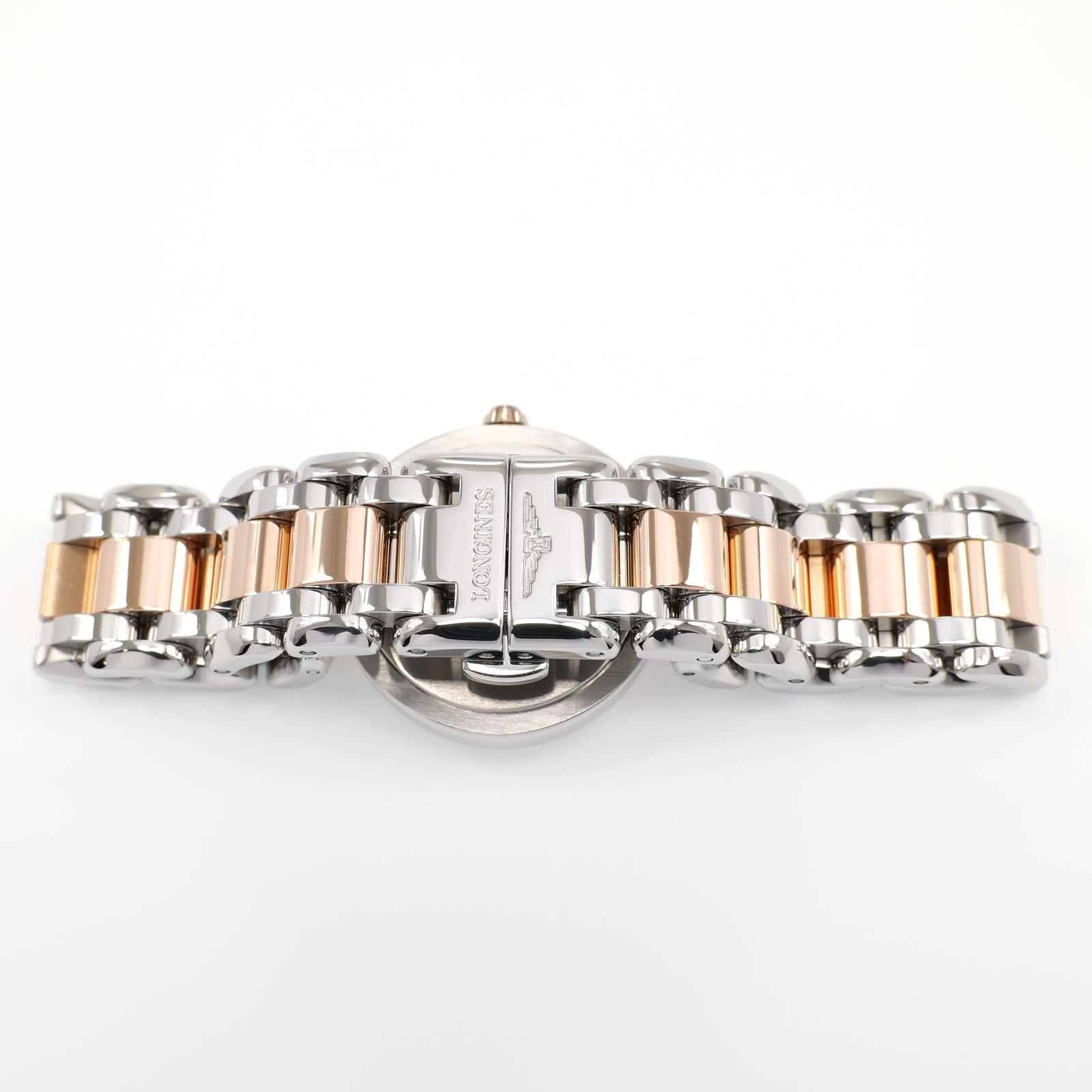 Longines PrimaLuna L8.110.5 stainless steel and 18k Rose Gold bracelet
