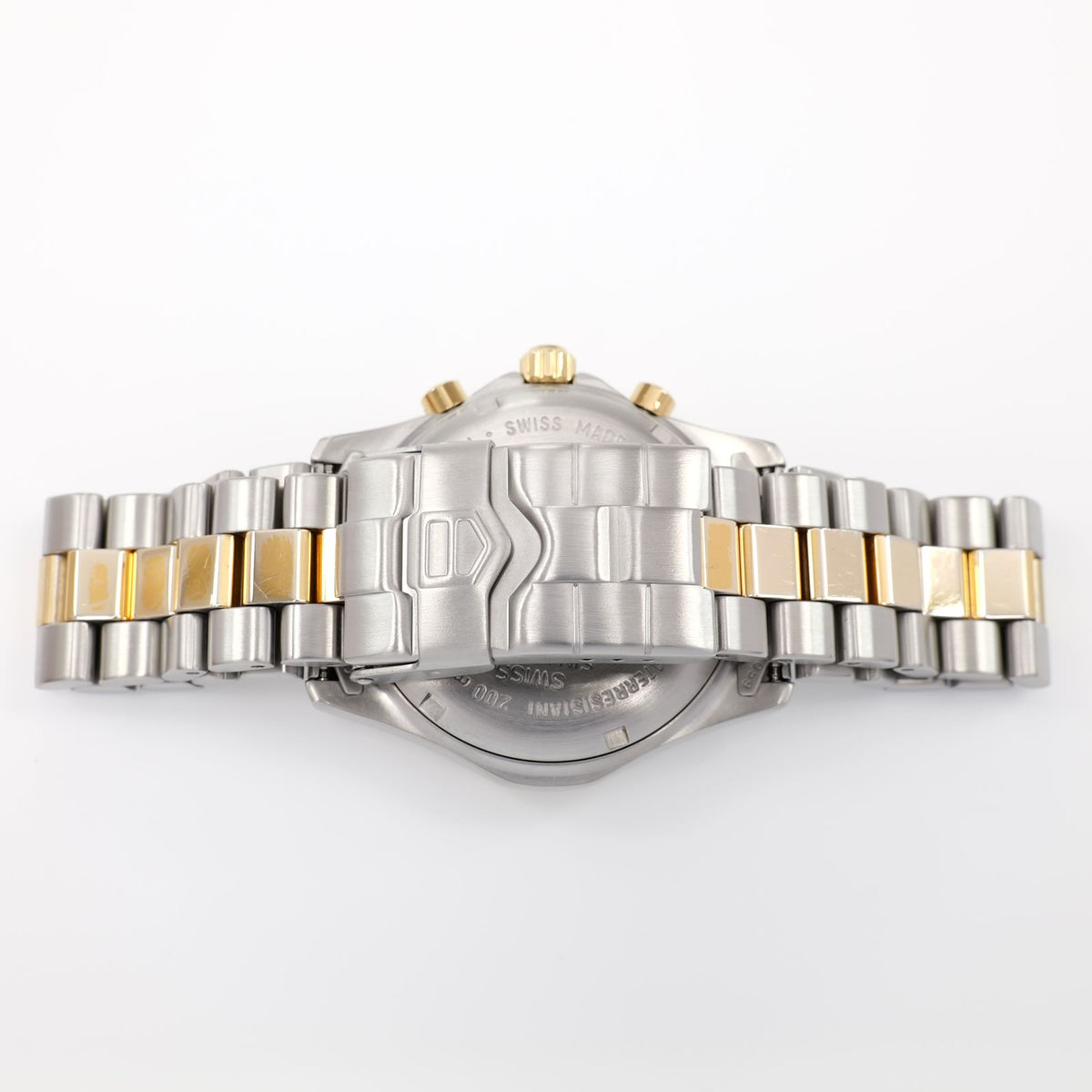 TAG Heuer 2000 Chronograph CK1121 stainless steel and 18k Gold plated BB0328 bracelet