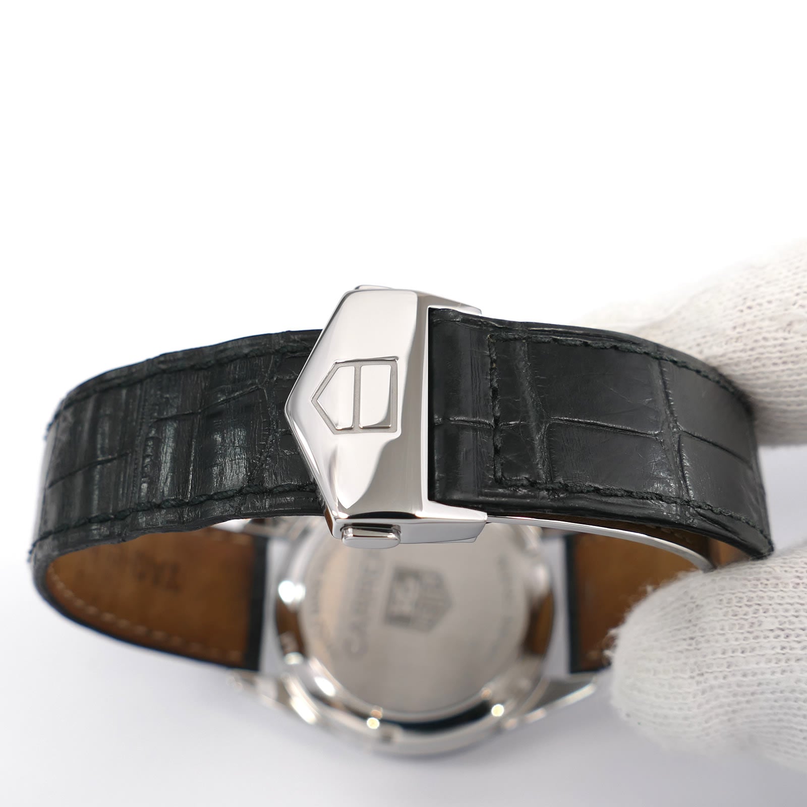 TAG Heuer Carrera WV2115 black leather strap