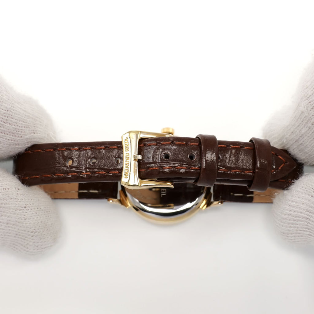 Raymond Weil Geneve 5342 brown leather strap