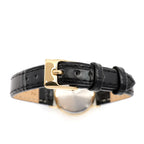 Longines Présence L4.137.2 black leather strap