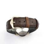 Longines Présence brown leather strap