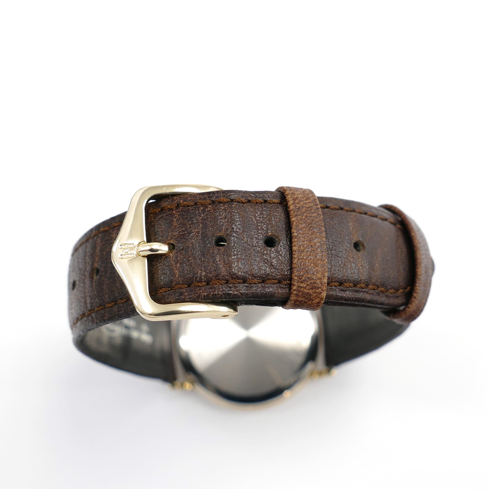 Longines Présence brown leather strap
